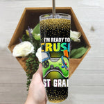 Back To School Skinny Tumbler Im Ready To Crush 1st Grade Back To School Video Game Boys Back To School Gift - Scotstee Shop