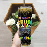 Back To School Skinny Tumbler I'm Ready To Crush 2nd Grade Back To School Video Game Boys Back To School Gift - Scotstee Shop