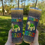 Back To School Skinny Tumbler Im Ready To Crush 2nd Grade Sea Turtle Back To School Gift - Scotstee Shop