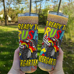Back To School Skinny Tumbler Im Ready To Crush Kindergarten Monster Truck Back To School Gift - Scotstee Shop