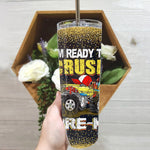 Back To School Skinny Tumbler Im Ready To Crush Pre-k Monster Truck Back To School Gift - Scotstee Shop