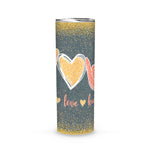 Back To School Skinny Tumbler Peace Love Kindness I Love You Sign Language Anti Bullying Back To School Gift - Scotstee Shop