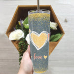 Back To School Skinny Tumbler Peace Love Kindness I Love You Sign Language Anti Bullying Back To School Gift - Scotstee Shop