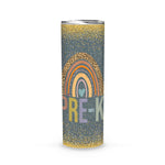 Back To School Skinny Tumbler Preschool Rainbow Girls Boys Teacher Team Pre-k Squad Back To School Gift - Scotstee Shop