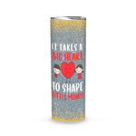 Back To School Skinny Tumbler Preschool Teacher It Takes A Big Heart Back To School Gift - Scotstee Shop