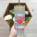 Back To School Skinny Tumbler Preschool Teacher It Takes A Big Heart Back To School Gift - Scotstee Shop