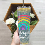 Back To School Skinny Tumbler Rainbow Cute Kindergarten Teacher Back To School Teacher Gift - Scotstee Shop