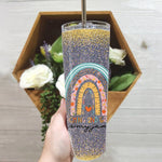 Back To School Skinny Tumbler Rainbow Teaching 2nd Grade Is My Jam Teacher Back To School Gift - Scotstee Shop