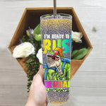 Back To School Skinny Tumbler Ready Crush 3rd Grade Dinosaur Backpack Back To School Boys Gift - Scotstee Shop