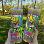 Back To School Skinny Tumbler Ready Crush 3rd Grade Dinosaur Backpack Back To School Boys Gift - Scotstee Shop