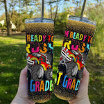 Back To School Skinny Tumbler Ready To Crush 1st Grade Monster Truck Back To School Gift - Scotstee Shop