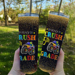 Back To School Skinny Tumbler Ready To Crush 5th Grade Monster Truck Kids Back To School Gift - Scotstee Shop