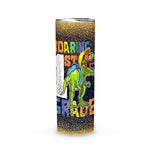Back To School Skinny Tumbler Roaring 1st Grade Dinosaur T-rex Back To School Gift - Scotstee Shop