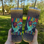 Back To School Skinny Tumbler Roaring Into Kindergarten Dinosaur back to school tumbler back to school gift - Scotstee Shop