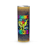 Back To School Skinny Tumbler roaring into preschool t rex back to school dinosaur back to school tumbler back to school gift - Scotstee Shop