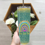 Back To School Skinny Tumbler School Bus Driver Rainbow Back To School Gift - Scotstee Shop