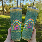 Back To School Skinny Tumbler School Bus Driver Rainbow Back To School Gift - Scotstee Shop