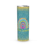Back To School Skinny Tumbler School Counselor Rainbow Back To School Gift - Scotstee Shop