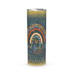 Back To School Skinny Tumbler Second Grade Vibes Rainbow Teacher Leopard 2nd Grade Outfit Back To School Gift - Scotstee Shop