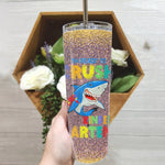 Back To School Skinny Tumbler Shark I Am Ready To Crush Kinder Garten Back To School Gift - Scotstee Shop