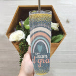 Back To School Skinny Tumbler Team 2nd Grade Teacher Rainbow Lover Kids Back To School Gift - Scotstee Shop