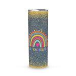 Back To School Skinny Tumbler Team Kindergarten Rainbow Girls Boys Teacher Back To School Gift - Scotstee Shop