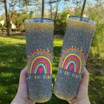Back To School Skinny Tumbler Team Kindergarten Rainbow Girls Boys Teacher Back To School Gift - Scotstee Shop