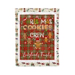Personalized Gift Tartan Plaid Blanket Clan Langlands With Christmas Cookie Baking Crew Christmas Gift Blanket, Plaid Blanket, Christmas Fleece Blanket, Christmas Blanket, Tartan Blanket, Scottish Blanket, Scotland Blanket, Family Name Blanket, Custom Blanket, Personalized Blanket