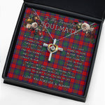 To My Beautiful Soulmate Necklace In Your Eyes I Have Found My Home Clan Fraser of Altyre Tartan Cross Dancing Necklace