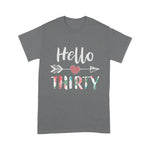 Womens Hello Thirty Happy 30th Birthday Gift Birthday Shirt - Scotstee Shop