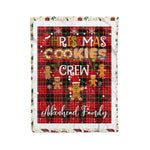 Personalized Gift Tartan Plaid Blanket Clan Aikenhead With Christmas Cookie Baking Crew Christmas Gift Blanket, Plaid Blanket, Christmas Fleece Blanket, Christmas Blanket, Tartan Blanket, Scottish Blanket, Scotland Blanket, Family Name Blanket, Custom Blanket, Personalized Blanket