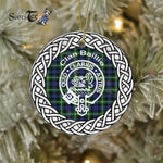 Baillie Clan Tartan Crest Badge Plaid Ornament Gift. Christmas Tree Ornament Baillie Clan Tartan Ornament Great Christmas Ornaments Gift - Scotstee Shop