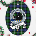 Baillie Scottish Clan Badge Plaid Ornament Gift. Christmas Tree Ornament Baillie Tartan Ornament,  ceramic ornament, personalized christmas ornaments, christmas tree ornaments, christmas door decorations, Plaid Ornament, Tartan Ceramic Ornament