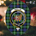 Baillie Scottish Clan Plaid Ornament Gift. Christmas Tree Ornament Baillie Clan Tartan Ornament,  ceramic ornament, personalized christmas ornaments, christmas tree ornaments, christmas door decorations, Plaid Ornament, Tartan Ceramic Ornament