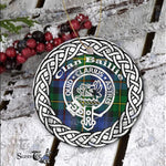 Baillie Scottish Clan Tartan Crest Badge Plaid Ornament Gift. Christmas Tree Ornament Baillie Clan Tartan Ornament,  ceramic ornament, personalized christmas ornaments, christmas tree ornaments, christmas door decorations, Plaid Ornament, Tartan Ceramic Ornament