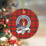 Bain Scottish Clan Badge Plaid Ornament Gift. Christmas Tree Ornament Bain Clan Tartan Ornament Great Christmas Ornaments Gift - Scotstee Shop