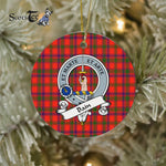 Bain Scottish Clan Badge Plaid Ornament Gift. Christmas Tree Ornament Bain Clan Tartan Ornament Great Christmas Ornaments Gift - Scotstee Shop