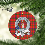 Bain Scottish Clan Badge Plaid Ornament Gift. Christmas Tree Ornament Bain Clan Tartan Ornament Great Christmas Ornaments Gift - Scotstee Shop