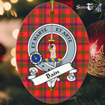 Bain Scottish Clan Badge Plaid Ornament Gift. Christmas Tree Ornament Bain Tartan Ornament,  ceramic ornament, personalized christmas ornaments, christmas tree ornaments, christmas door decorations, Plaid Ornament, Tartan Ceramic Ornament
