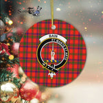 Bain Scottish Clan Plaid Ornament Gift. Christmas Tree Ornament Bain Clan Tartan Ornament Great Christmas Ornaments Gift - Scotstee Shop