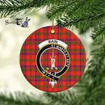 Bain Scottish Clan Plaid Ornament Gift. Christmas Tree Ornament Bain Clan Tartan Ornament Great Christmas Ornaments Gift - Scotstee Shop