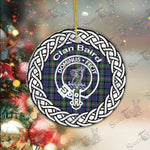 Baird Celtic Circle Plaid Ornament Gift. Christmas Tree Ornament Baird Clan Tartan Ornament Great Christmas Ornaments Gift - Scotstee Shop