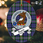 Baird Scottish Clan Badge Plaid Ornament Gift. Christmas Tree Ornament Baird Tartan Ornament,  ceramic ornament, personalized christmas ornaments, christmas tree ornaments, christmas door decorations, Plaid Ornament, Tartan Ceramic Ornament