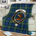Baird Tartan Blanket Plaid Blanket Baird Ancient Clan Crest Badge Tartan Blanket - Scotstee Shop