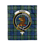 Baird Tartan Blanket Plaid Blanket Baird Ancient Clan Crest Badge Tartan Blanket - Scotstee Shop