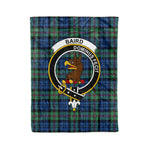 Baird Tartan Blanket Plaid Blanket Baird Ancient Clan Crest Badge Tartan Blanket - Scotstee Shop