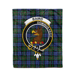 Baird Tartan Blanket Plaid Blanket Baird Clan Crest Badge Tartan Blanket Scottish Blue Plaid Throw Blanket Tartan Plaid Fleece Blanket