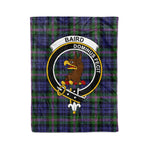 Baird Tartan Blanket Plaid Blanket Baird Modern Clan Crest Badge Tartan Blanket - Scotstee Shop