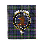 Baird Tartan Blanket Plaid Blanket Baird Modern Clan Crest Badge Tartan Blanket - Scotstee Shop