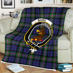 Baird Tartan Blanket Plaid Blanket Baird Modern Clan Crest Badge Tartan Blanket - Scotstee Shop